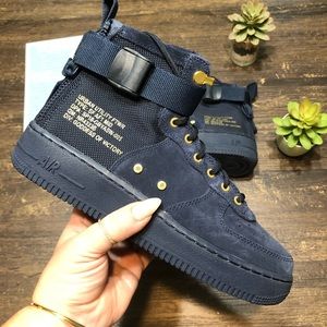 sf air force 1 mid obsidian